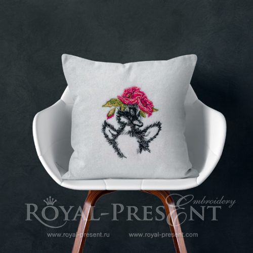 Machine Embroidery Design Cute duckling