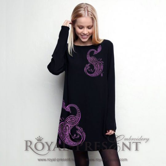 Machine Embroidery Design Beautiful Peacock - 6 sizes