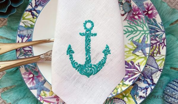 Machine Embroidery Design Anchor - 2 sizes