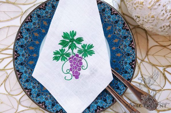 Machine Embroidery Design Purple Grapes