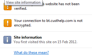 SSL security certificate