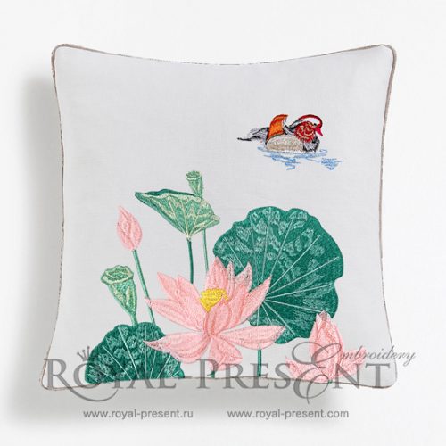 Machine Embroidery Design Mandarin duck Machine Embroidery Design Mandarin duck