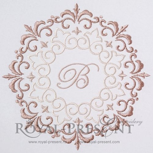 Machine Embroidery Design in Eastern style - 4 sizes
