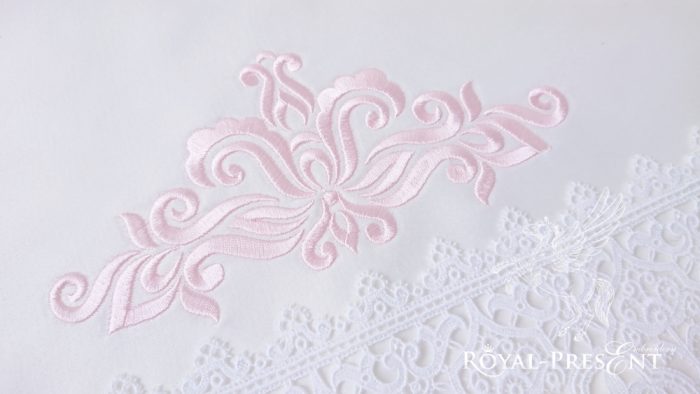 Machine Embroidery Design Ornamental Elegant Pink Decor Machine Embroidery Design Ornamental Elegant Pink Decor