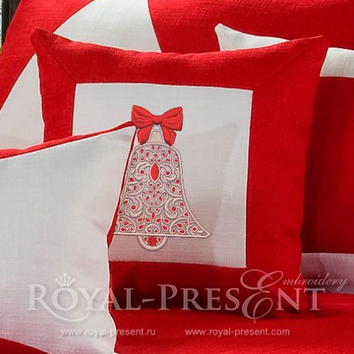 Machine Embroidery Design Christmas Bell Machine embroidery design Christmas bell
