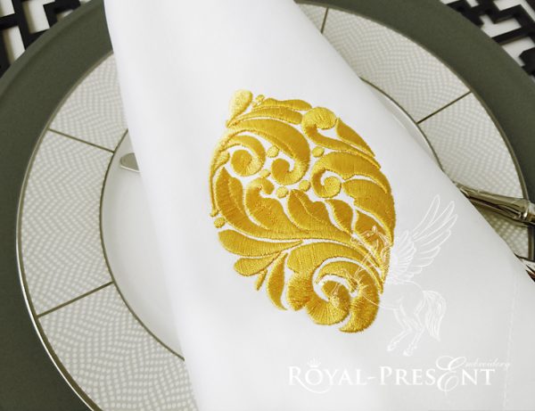 Ornate Machine Embroidery Design Lemon Ornate Machine Embroidery Design Lemon