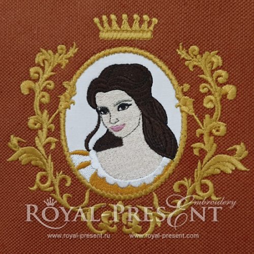 Machine Embroidery Design Princess Belle Machine Embroidery Design Princess Belle