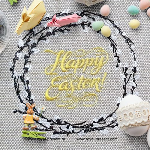 Willow monogram frame Machine Embroidery Design Willow monogram frame Machine Embroidery Design