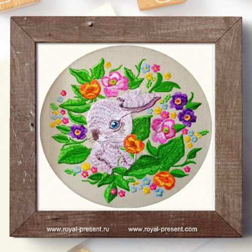 Bunny Machine Embroidery Design