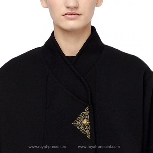 Machine Embroidery Design Baroque buttonhole