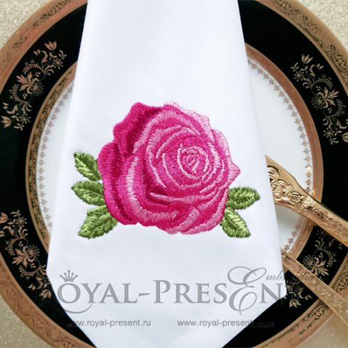 Rose Machine Embroidery Design