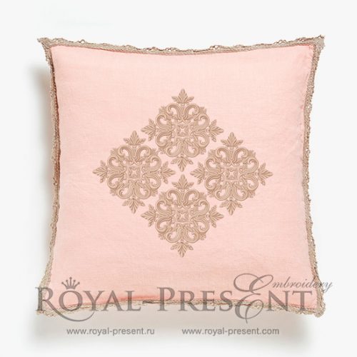 Quilt Block Machine Embroidery Design Pink Color Quilt Block Machine Embroidery Design Pink Color