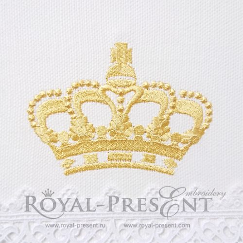 Machine embroidery design Crown Machine Embroidery Design Crown