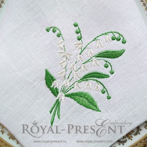 Machine Embroidery Design Lilies of the valley Machine Embroidery Design Lilies of the valley
