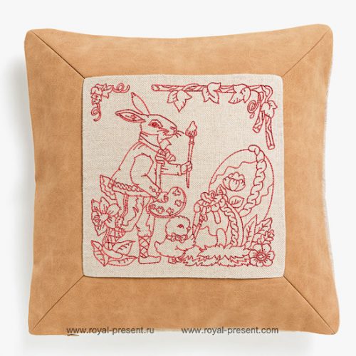 Red Work Easter Machine Embroidery Designs Red Work Easter Machine Embroidery Designs