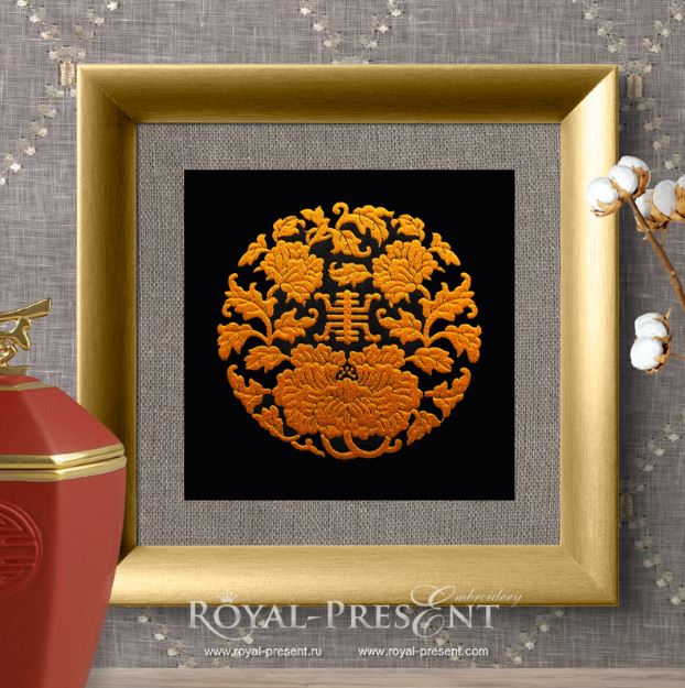Chinese ornament Embroidery Design