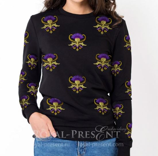 Golden thistle Machine Embroidery Design Golden thistle Machine Embroidery Design