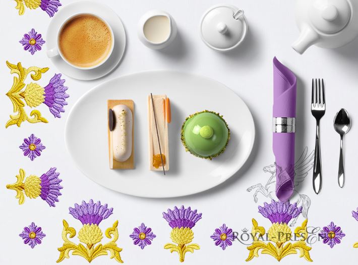 Three Golden Thistles Machine Embroidery Designs Three Golden Thistles Machine Embroidery Designs