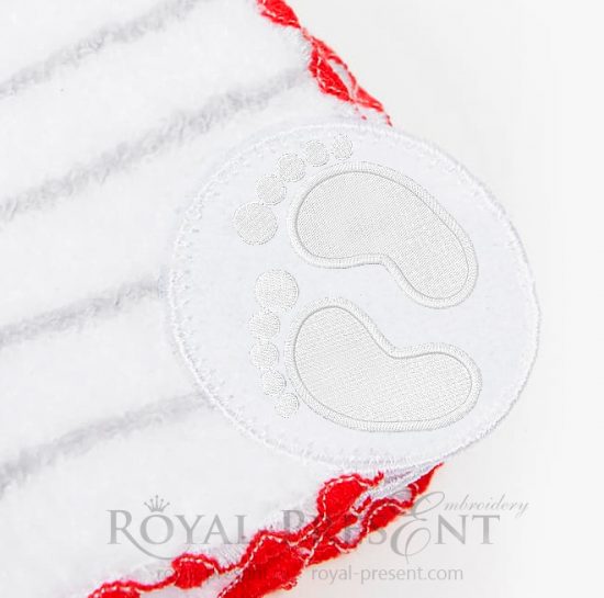 Machine Embroidery Design Baby Feet
