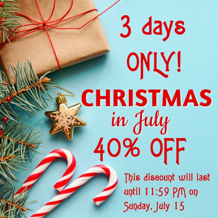 40% off our Christmas embroidery designs