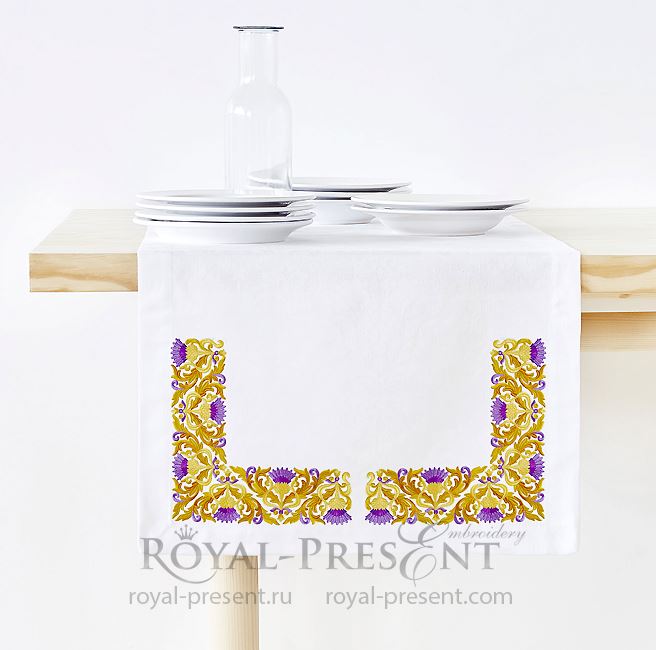 Blooming Golden Thistle Machine Embroidery designs