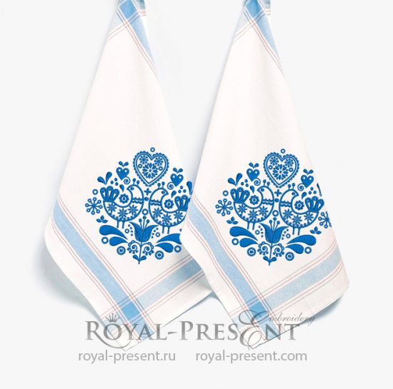 Scandinavian folk Machine Embroidery Design Scandinavian folk Machine Embroidery Design