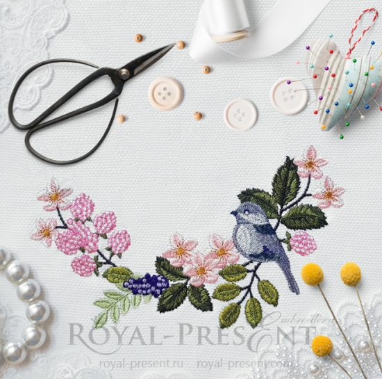 Little Sparrow Machine Embroidery Design Little Sparrow Machine Embroidery Design