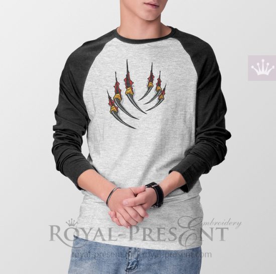 Predator claws Machine Embroidery Design