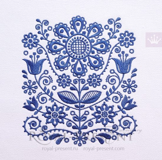 Scandinavian ornament Machine Embroidery Design