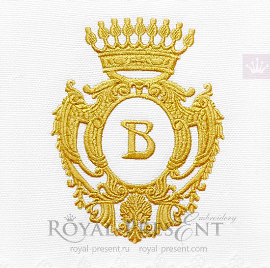 Frames for machine embroidery monogram Medieval Frame Machine Embroidery Design - 3 sizes