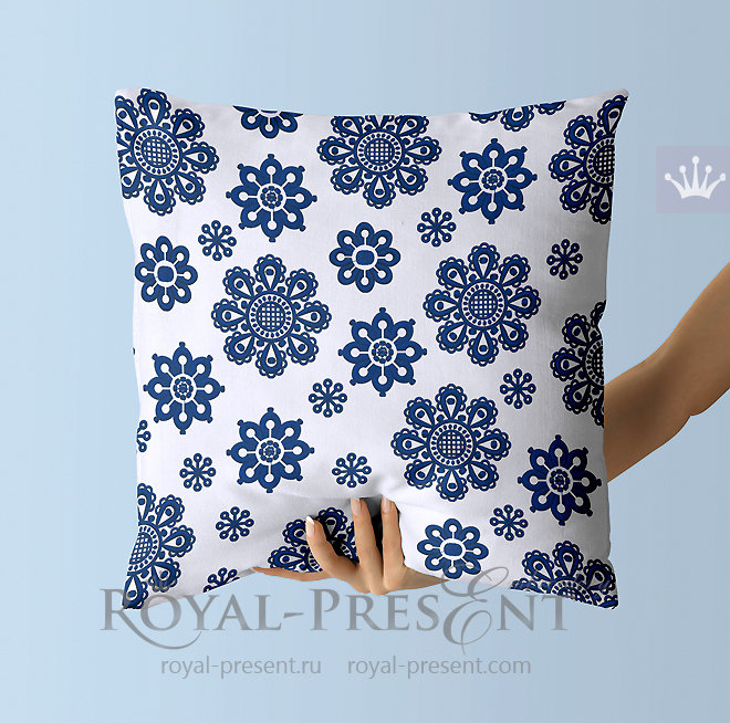 Scandinavian Snowflakes Machine Embroidery Designs