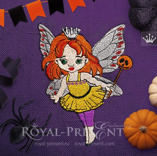 Fairy Halloween Machine Embroidery Design Fairy Halloween Machine Embroidery Design