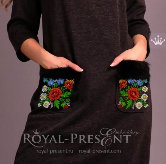 Machine Embroidery Design Estonian Folklore Pattern