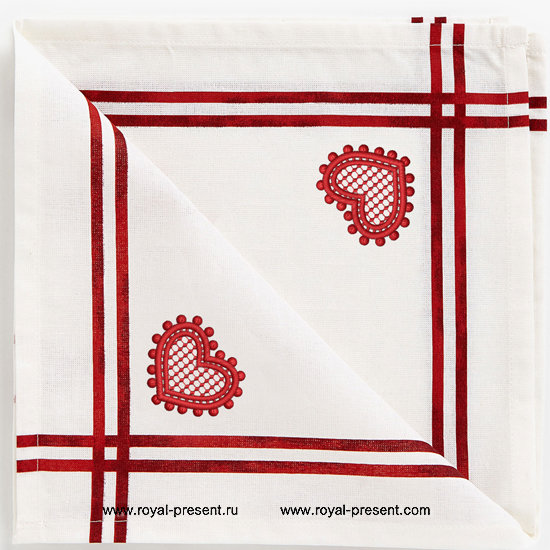 Free Machine Embroidery Design Lace Heart