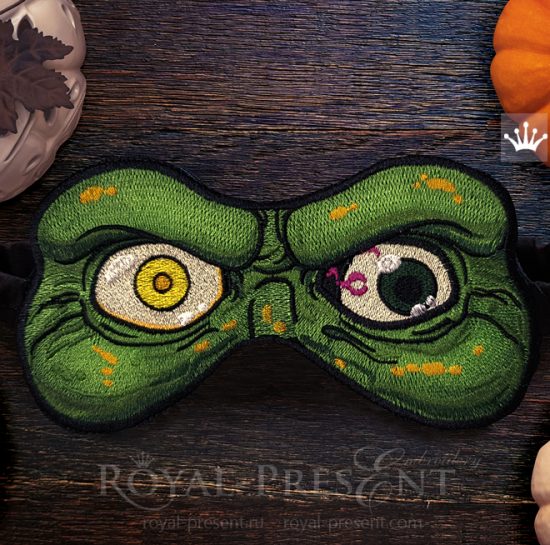 ITH Witch Sleep Mask Machine Embroidery Design ITH Witch Sleep Mask Machine Embroidery Design