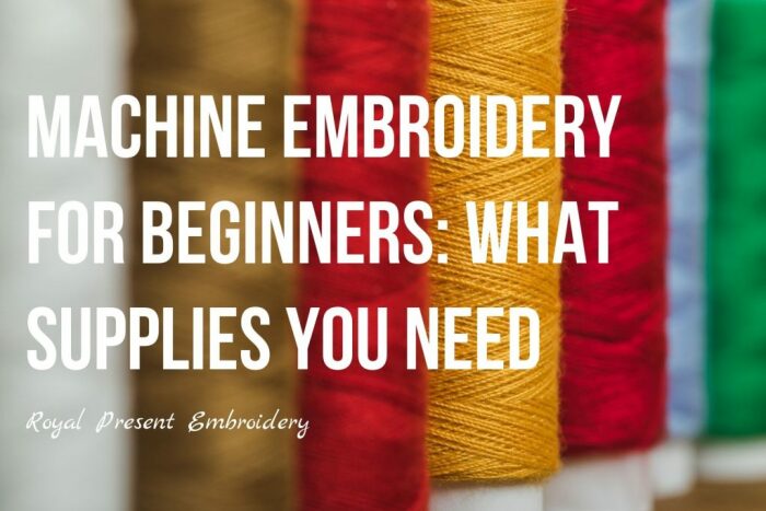 Machine embroidery for beginners