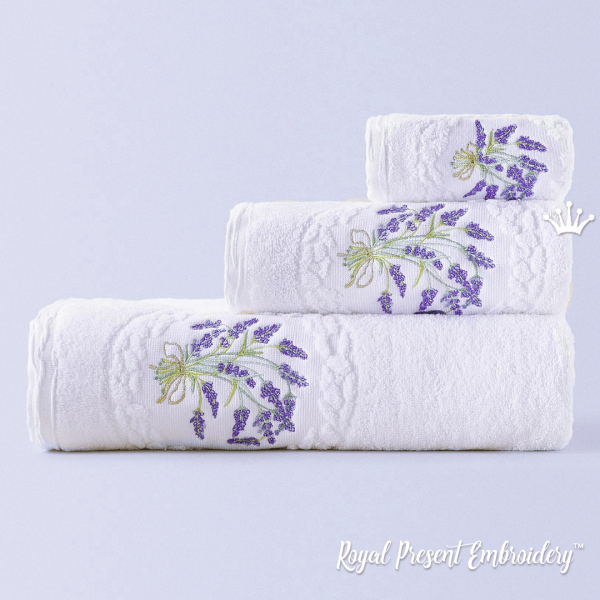 lavender bush Machine Embroidery Design