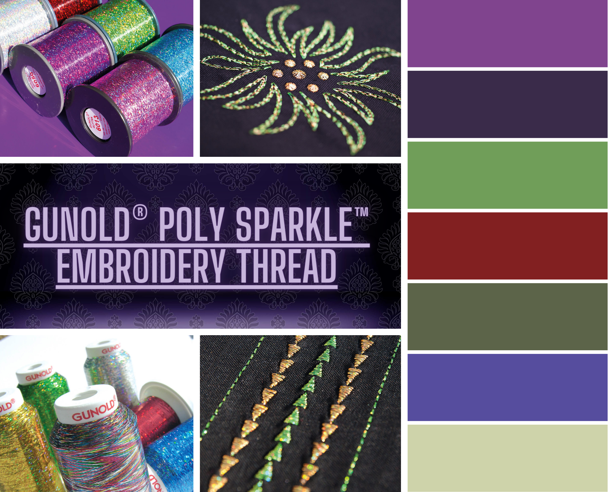 Gunold Poly Sparkle™ Embroidery Thread