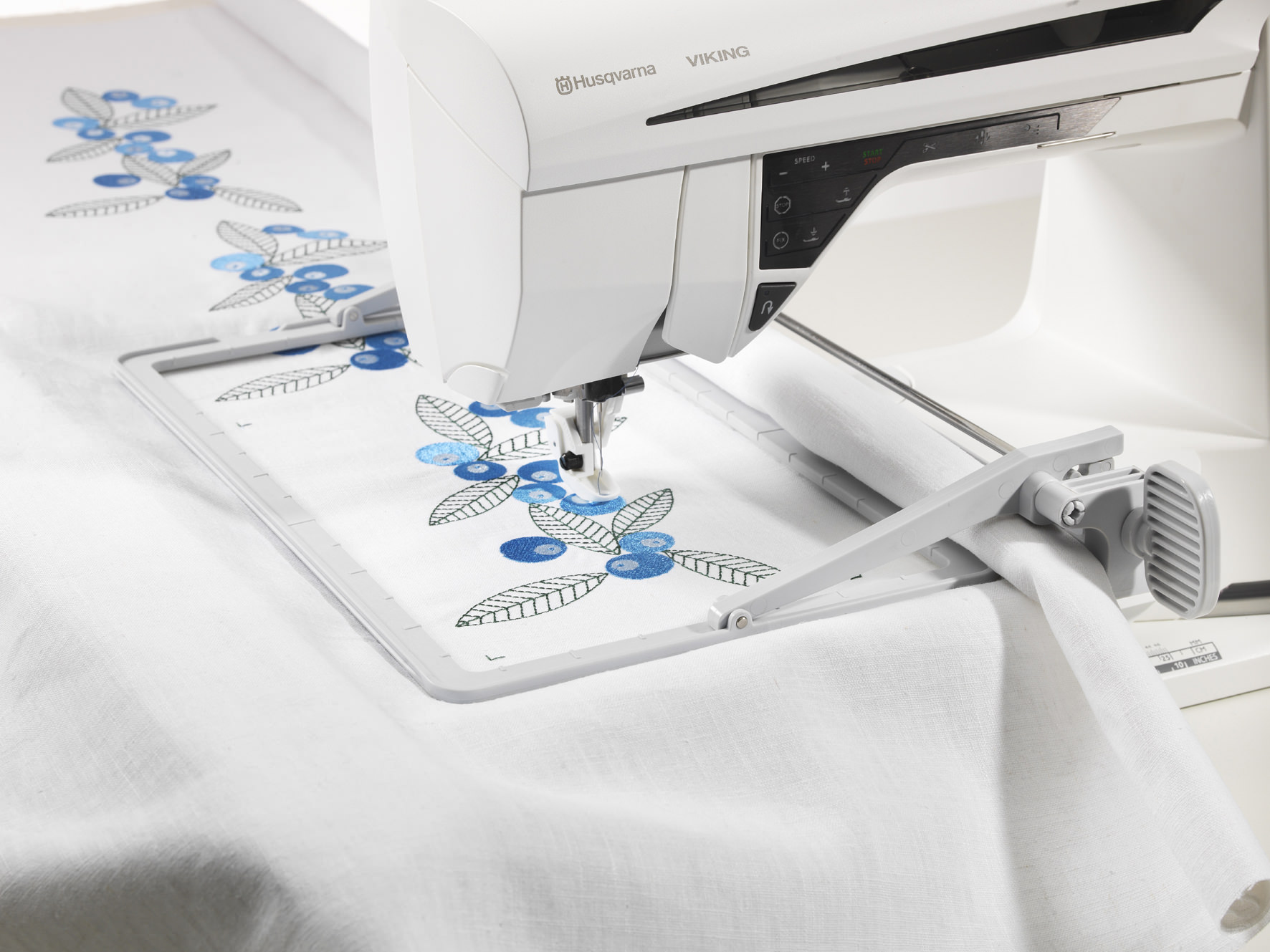 There is also such a great thing as the Endless Hoop. This hoop makes all the process of borders’ attachment quick and easy. Pfaff and Husqvarna produce embroidery machines with the Endless Hoops.